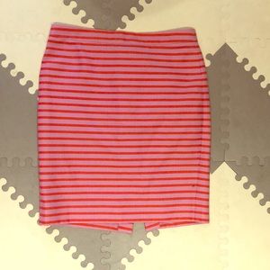 Jcrew factory stripe pencil skirt 6